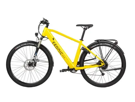 Eonic One E-Bikes – One Trexter in Gelb, komfortables E-Bike mit 28 Zoll Reifen und Schutzblechen