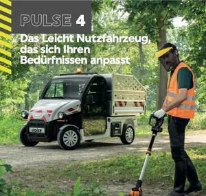 Ligier Pulse 4 starkes Elektro-Arbeitsfahrzeug mit großer Nutzlast und Reichweite