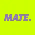 Das Logo von Mate E-Bikes in citrus beat