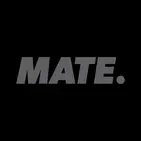 Logo von MATE E-Bikes in subdued black