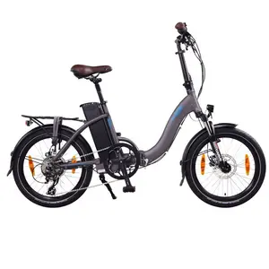 NCM Paris Plus anthrazitfarbenes faltbares E-Bike für Pendler und Freizeit