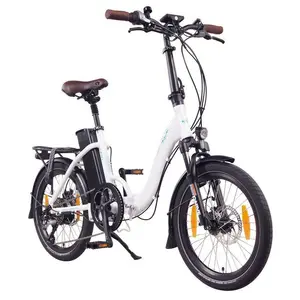 NCM Paris Plus weißes faltbares E-Bike mit leistungsstarkem Akku und Heckmotor