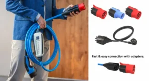 NRGkick Adapter Connection Mini zum sicheren E-Auto laden – praktischer Ladeadapter für flexible Anschlussmöglichkeiten zu Hause und unterwegs.