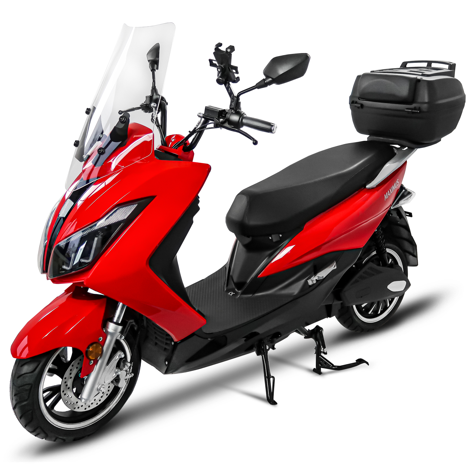 Zweiplätziger E-Scooter von Rolektro mit robuster Bauweise und leistungsstarkem Motor.