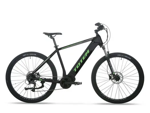 TOTEM Maurice Pro E-Mountainbike in Schwarz – elegantes Hardtail mit hoher Reichweite