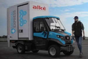 ALKÈ Elektrofahrzeug 2 robustes elektrisches Arbeitsfahrzeug für Industrie und Gelände